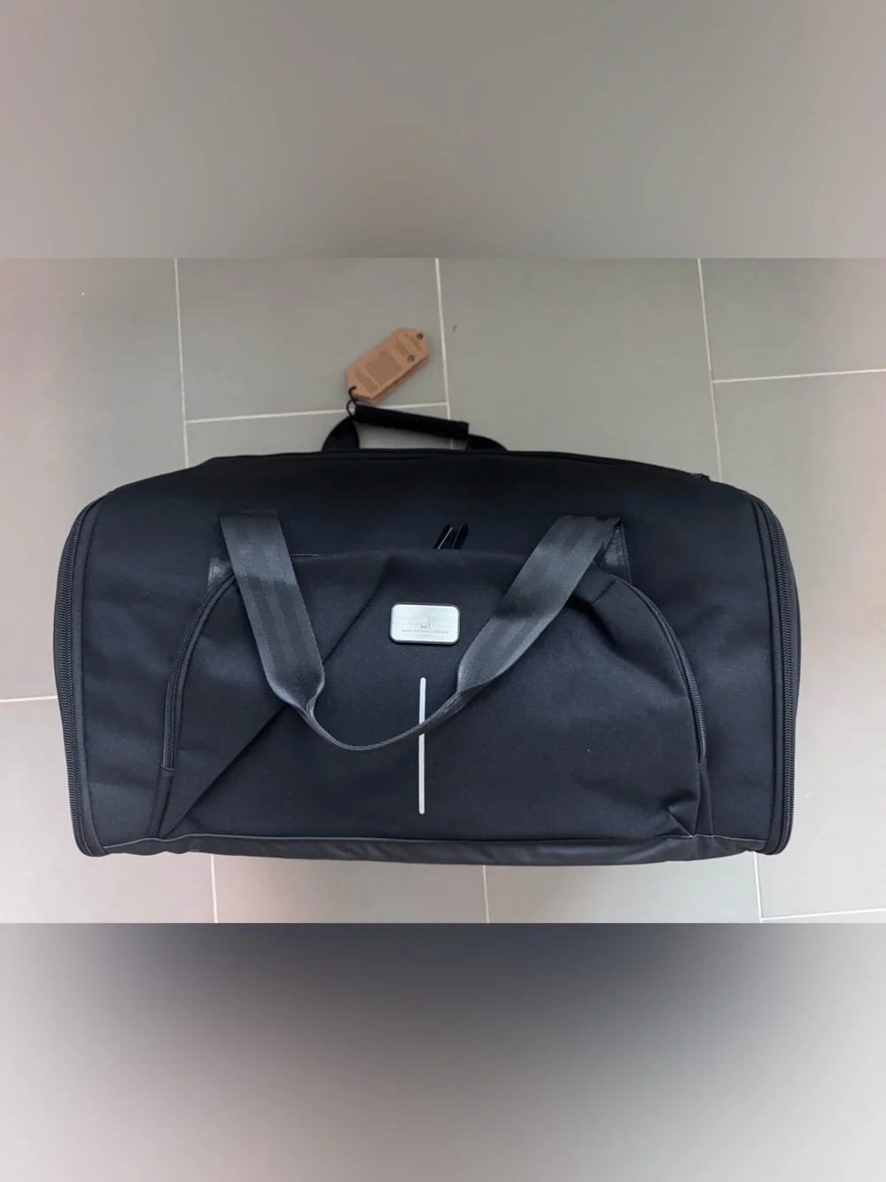 Black Duffel Bag - Classic Travel Carry garment bag